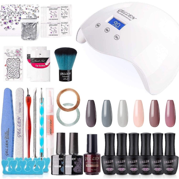 Gellen Other - NWOT Gel Kit with UV Light 24W - Nude Grays